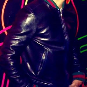 Leather Gucci Jacket